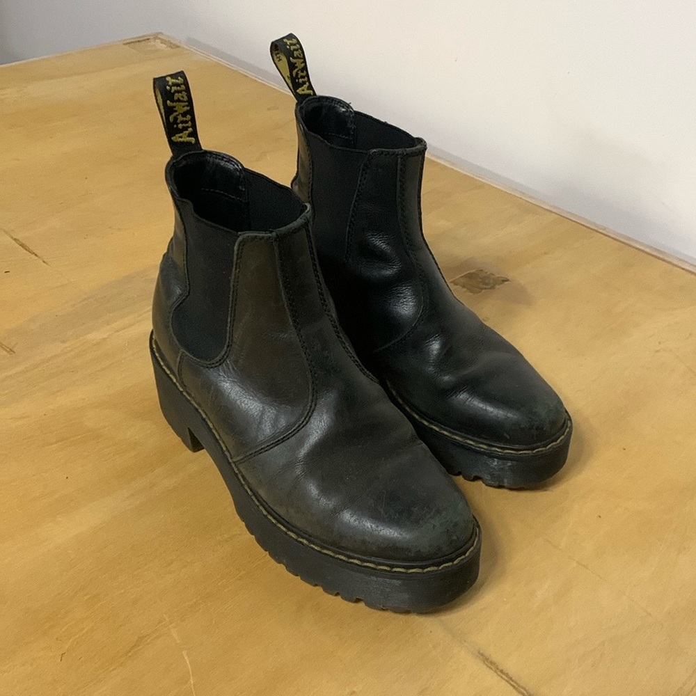 Dr. Martens Rometty Leather Platform Chelsea Boots